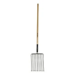 Darby Darby Darby Potato Fork With 10 Tine Head And Solid Wood Handle