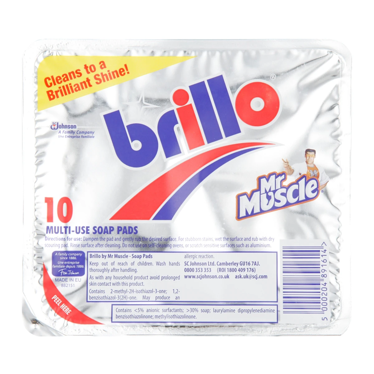Mr Muscle Brillo Pads 10pk 1 Mr Muscle Brillo Pads 10pk
