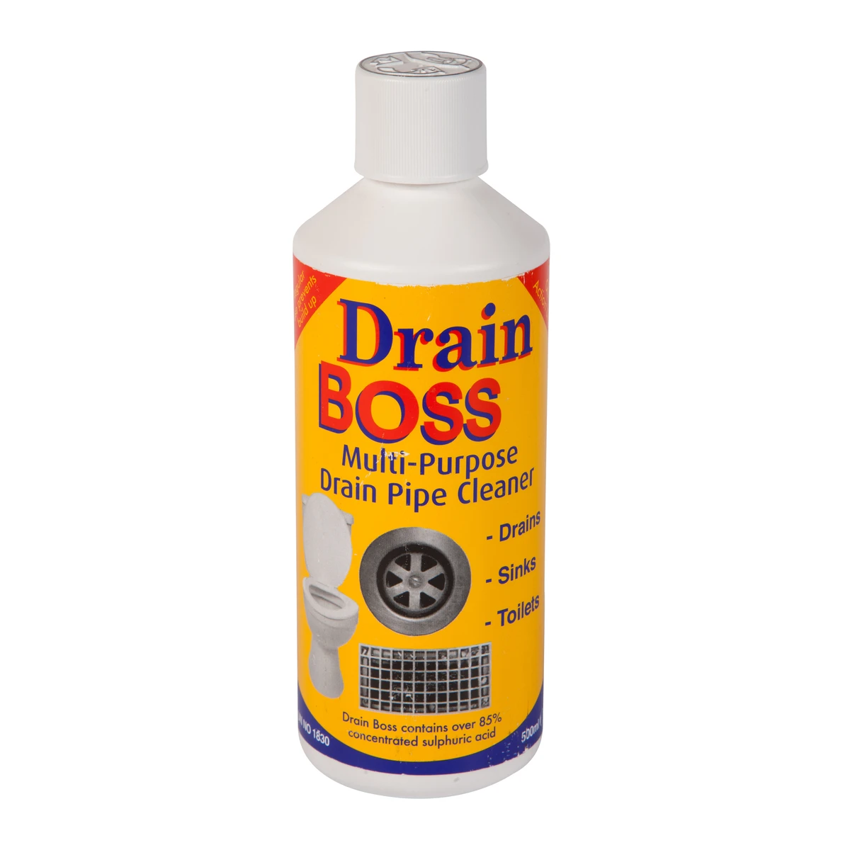 Boss Boss Drain Boss Multi Purpose Drain Cleaner 500ml 2 Boss Boss Drain Boss Multi Purpose Drain Cleaner 500ml - Billede 2