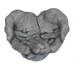 Birdbath Hands On Pedestal Artform Ornament