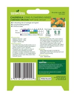 Unwins Nature's Haven Calendula Long Flowering Mixed