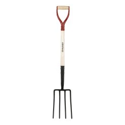 Darby Darby Darby Forged Steel Digging Fork With Steel & Wood D Grip