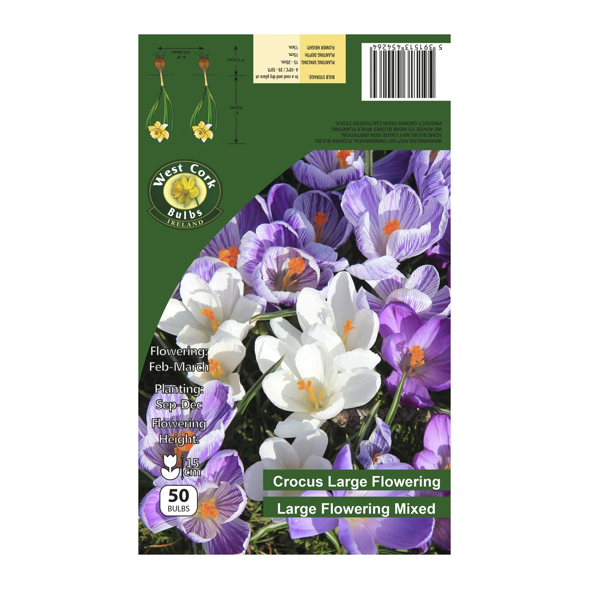 West Cork Bulbs Crocus Large Flowering Mixed 50 Bulbs 1 West Cork Bulbs Crocus Large Flowering Mixed 50 Bulbs