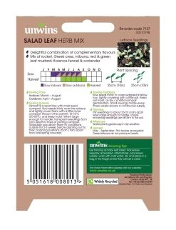 Unwins Salad Leaf Herb Mix