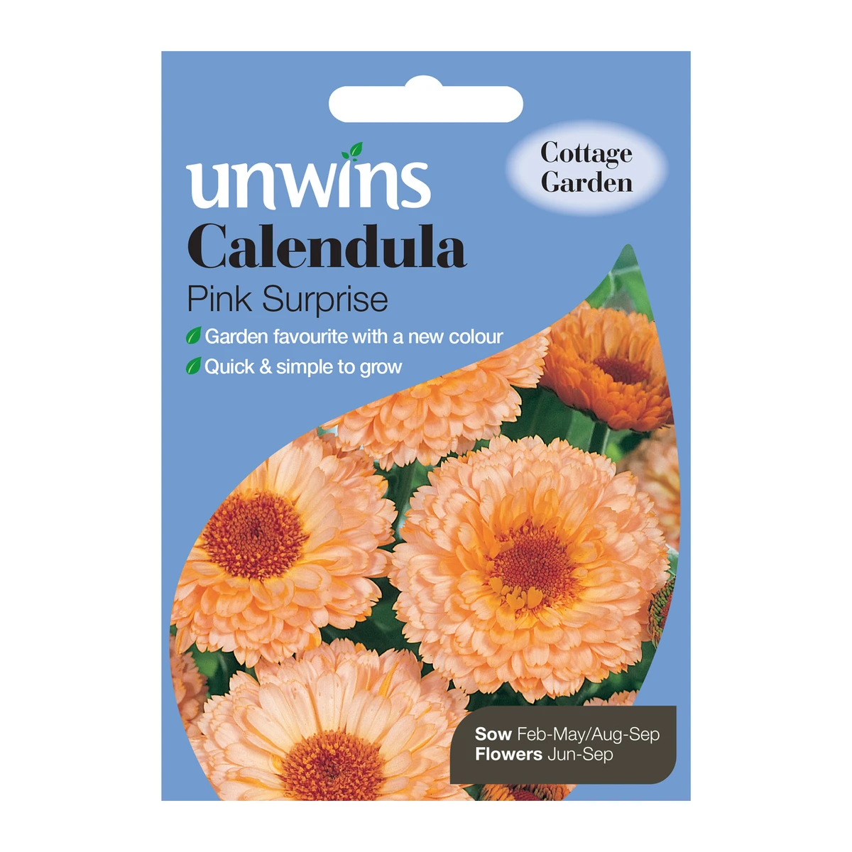 Unwins Calendula Pink Surprise Seeds 1 Unwins Calendula Pink Surprise Seeds
