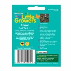 Unwins Seed Little Growers Carrot Nantes