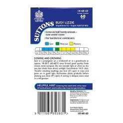 Suttons Seeds Suttons Seed Busy Lizzie Val Hybrid Impatiens