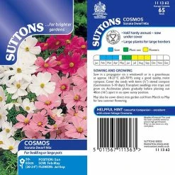 Suttons Seeds Suttons Seed Cosmea Sonata Dwarf Mix