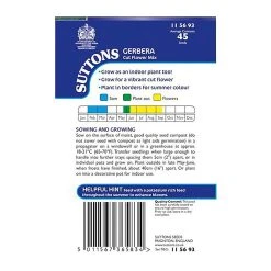 Suttons Seeds Suttons Seed Gerbera Cut Flower Mix