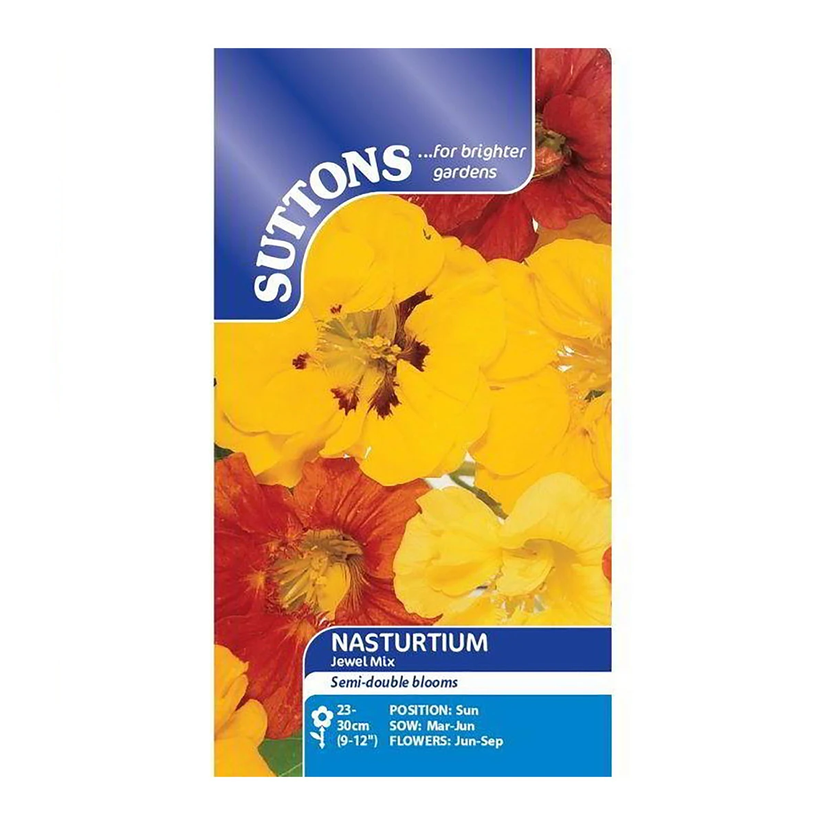 Suttons Seeds Suttons Seed Nasturtium Jewel Mix 2 Suttons Seeds Suttons Seed Nasturtium Jewel Mix - Billede 2