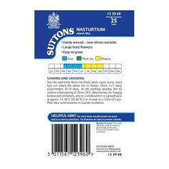 Suttons Seeds Suttons Seed Nasturtium Jewel Mix