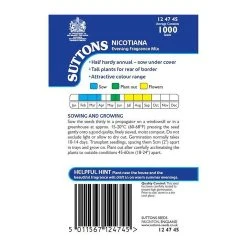 Suttons Seeds Suttons Seed Nicotiana Evening Fragrance Mix