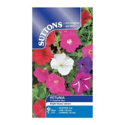 Suttons Seeds Suttons Seed Petunia F2 Cheerful Mix