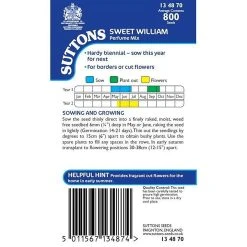 Suttons Seeds Suttons Seed Sweet William Perfume Mix -Kent &amp Stowe butik 9091959 rightoffront 1200Wx1200H