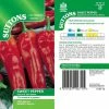 Suttons Seeds Suttons Seed Sweet Pepper Corno Di Toro Rossa