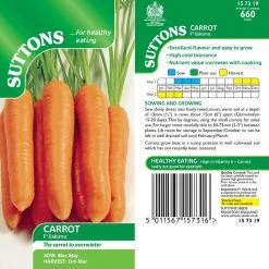 Suttons Seeds Suttons Seed Carrot Eskimo F1