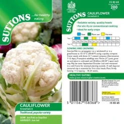 Suttons Seeds Sutton Seed Cauliflower Snowball A
