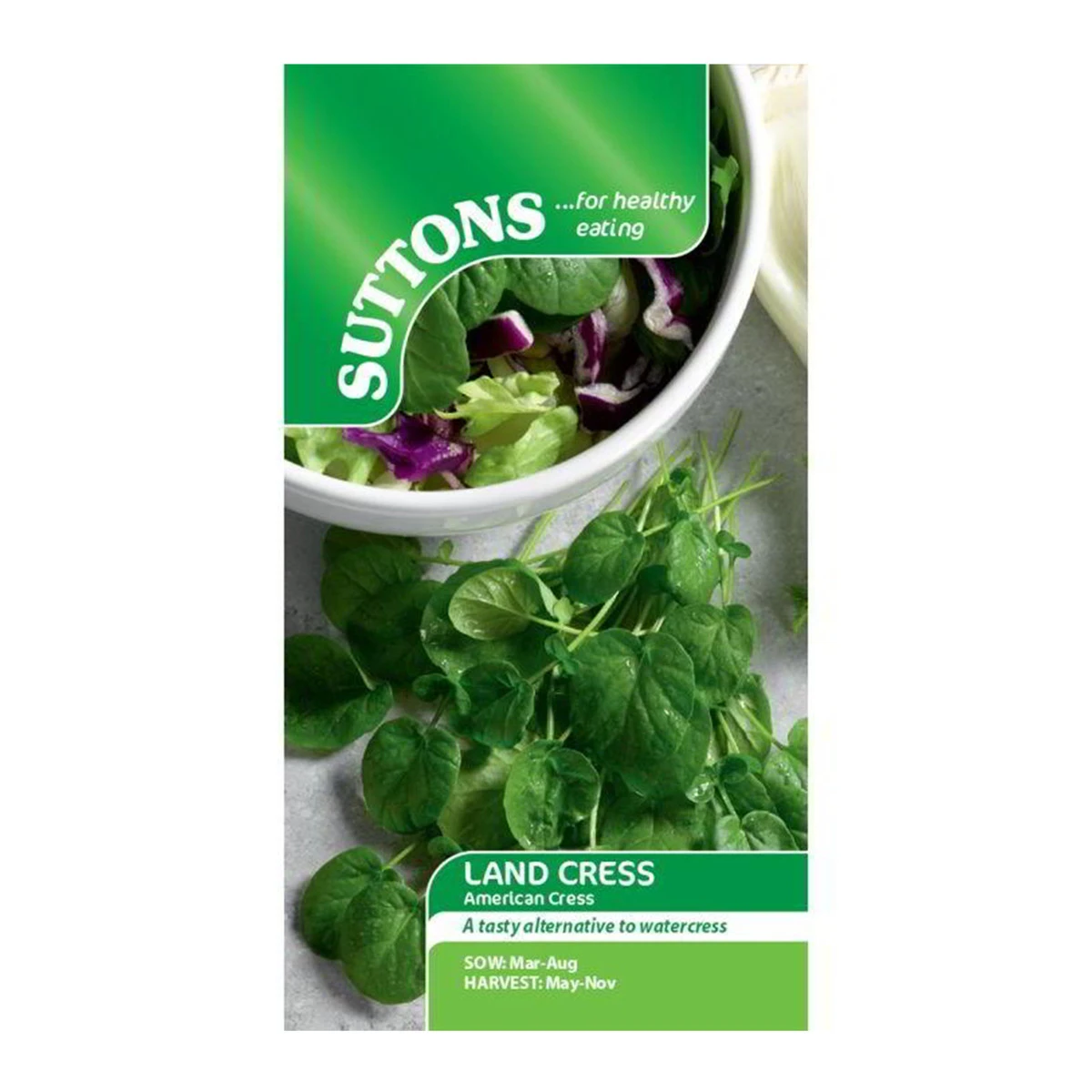 Suttons Seeds Suttons Land Cress - American Cress 2 Suttons Seeds Suttons Land Cress - American Cress - Billede 2