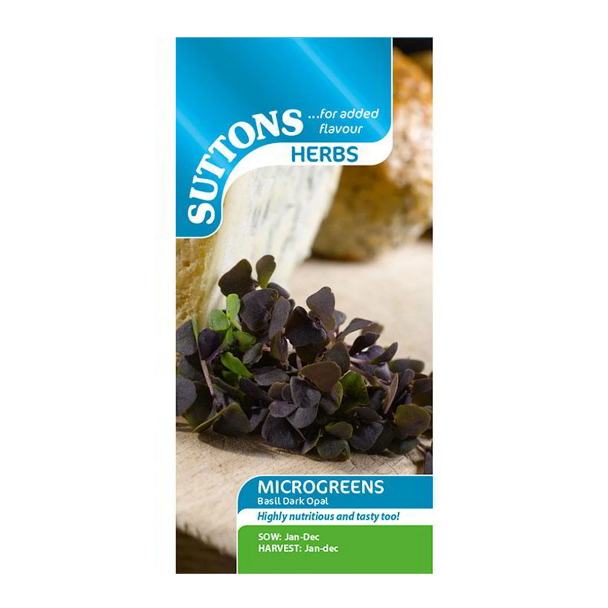 Suttons Seeds Suttons Herb Microgreens Basil Dark Opal 1 Suttons Seeds Suttons Herb Microgreens Basil Dark Opal
