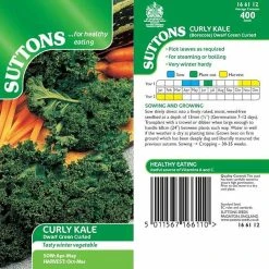 Suttons Seeds Suttons Seed Curly Kale Dwarf Green