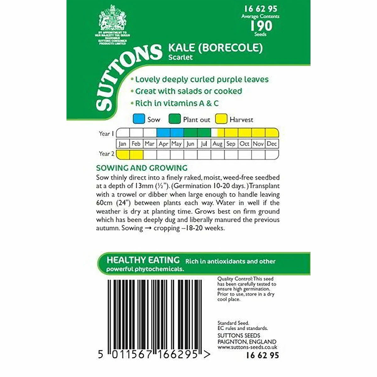 Suttons Seeds Suttons Seed Curly Kale Scarlet 1 Suttons Seeds Suttons Seed Curly Kale Scarlet