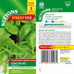 Suttons Seeds Suttons Seed Leaf Salad Italian Spicy Vegetable