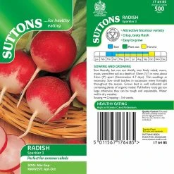 Suttons Seeds Suttons Seed Radish Seeds - Sparkler 3