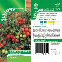 Suttons Seeds Sutton Seeds Hanging Basket Tomato "Tumbling Tom" Red