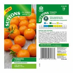 Suttons Seeds Suttons Tomato Seeds - F1 Sungold