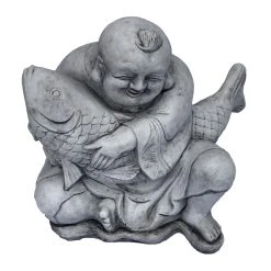 Buddha With Fish Artform Ornament