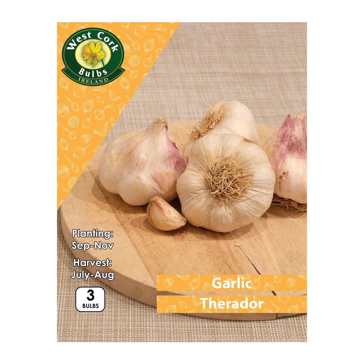 West Cork Bulbs Garlic Therador 3 Bulbs White Garlic 1 West Cork Bulbs Garlic Therador 3 Bulbs White Garlic