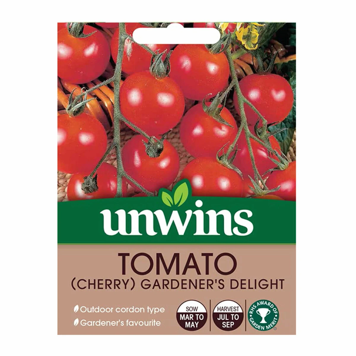 Unwins Seed Tomato Gardener's Delight 1 Unwins Seed Tomato Gardener's Delight