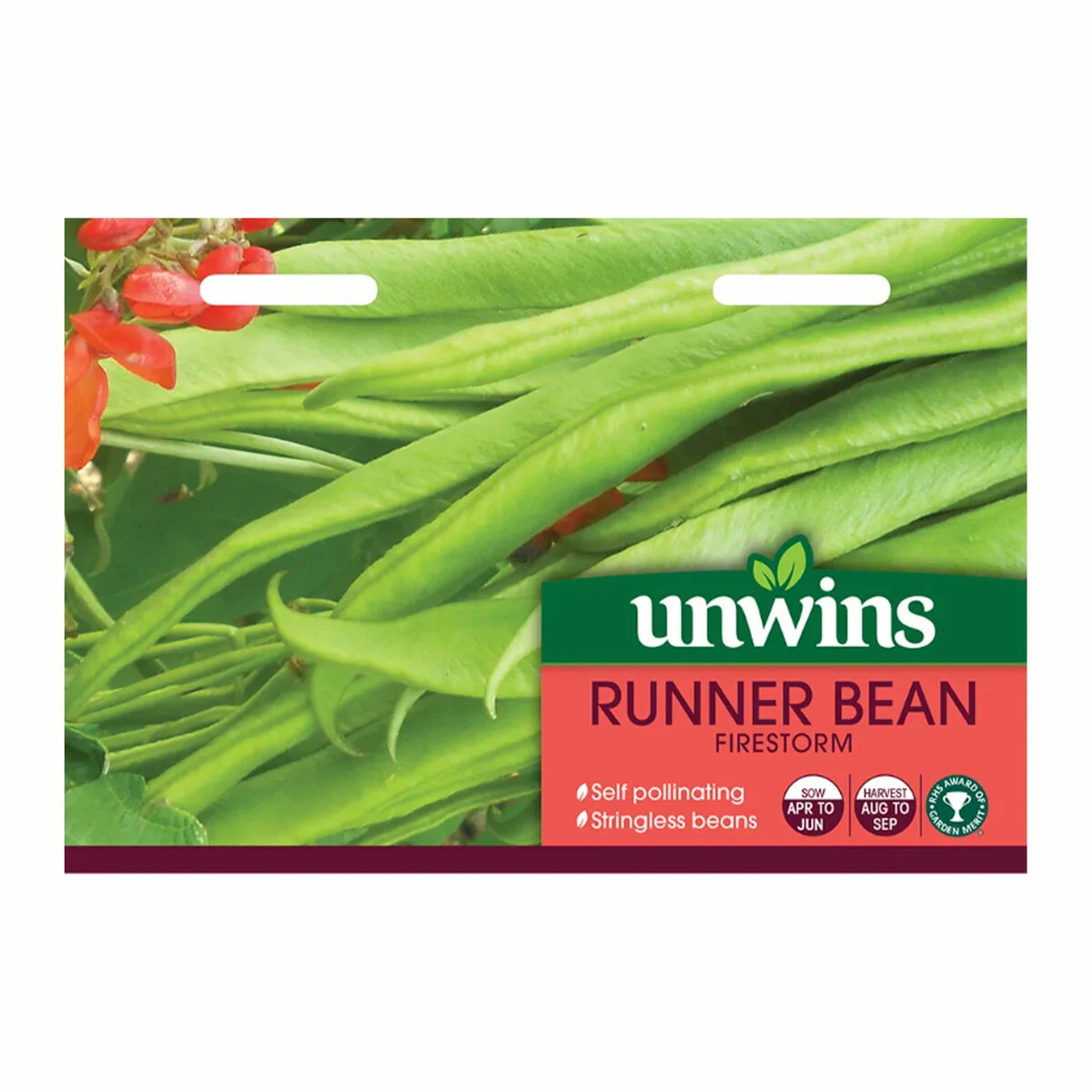 Unwins Seed Runner Bean Firestorm 1 Unwins Seed Runner Bean Firestorm