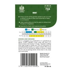 Suttons Seeds Suttons P & P Mint