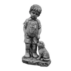 Boy With Dog Artform Ornament