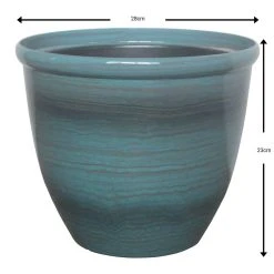 Green Oriental Planter 28cm