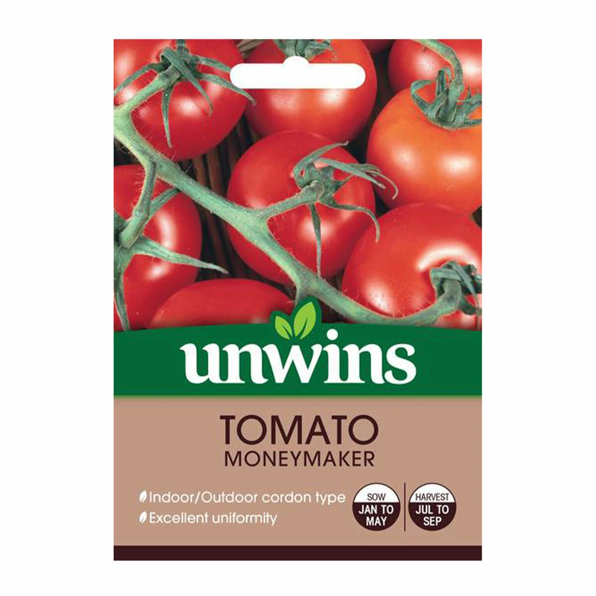 Unwins Seed Tomato Moneymaker 2 Unwins Seed Tomato Moneymaker - Billede 2