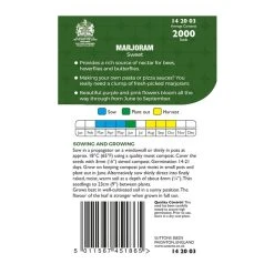 Suttons Seeds Suttons P & P Sweet Marjoram