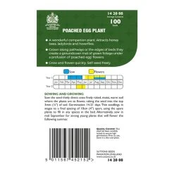 Suttons Seeds Suttons P & P Poached Egg Plant