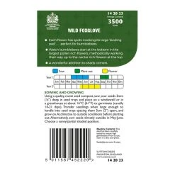 Suttons Seeds Suttons P & P Wild Foxglove