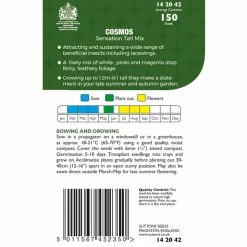 Suttons Seeds Suttons P & P Cosmos Sensation Tall