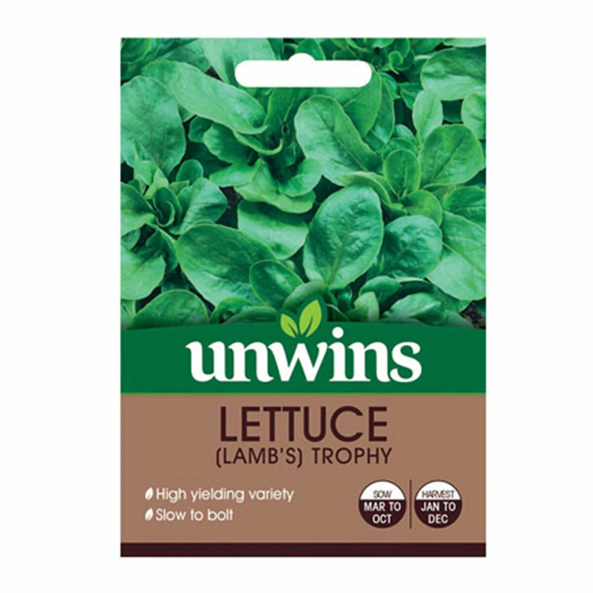 Unwins Seeds Lettuce Lamb's Trophy 2 Unwins Seeds Lettuce Lamb's Trophy - Billede 2