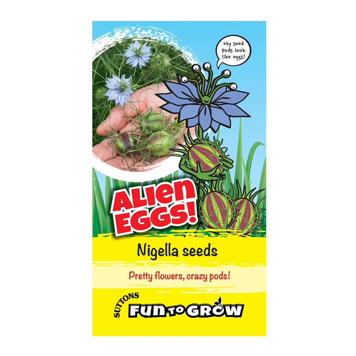 Suttons Seeds Nigella Seeds - Alien Eggs! (Persian Jewels Mix) 1 Suttons Seeds Nigella Seeds - Alien Eggs! (Persian Jewels Mix)