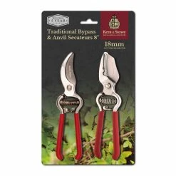 Kent & Stowe Kent & Stowe Kent & Stowe Secateurs Twin Pack