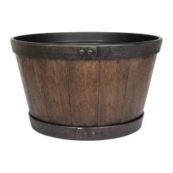 Plant Avenue Oban Dark Oak Whisky Barrel 45cm