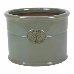 Planter JC & Co. Cylinder Antique Grey 37cm