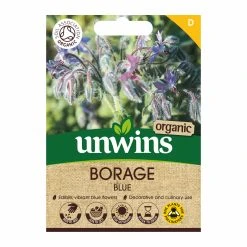 Unwins Organic Herb Borage Blue