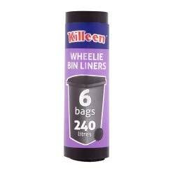 Killeen Killeen Killeen Wheelie Bin Liners 240L 6 Pack