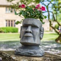 Easter Island Head Planter L