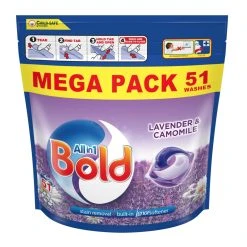 Bold Bold Bold All-in-1 Lavender And Camomile Pods 51 Wash